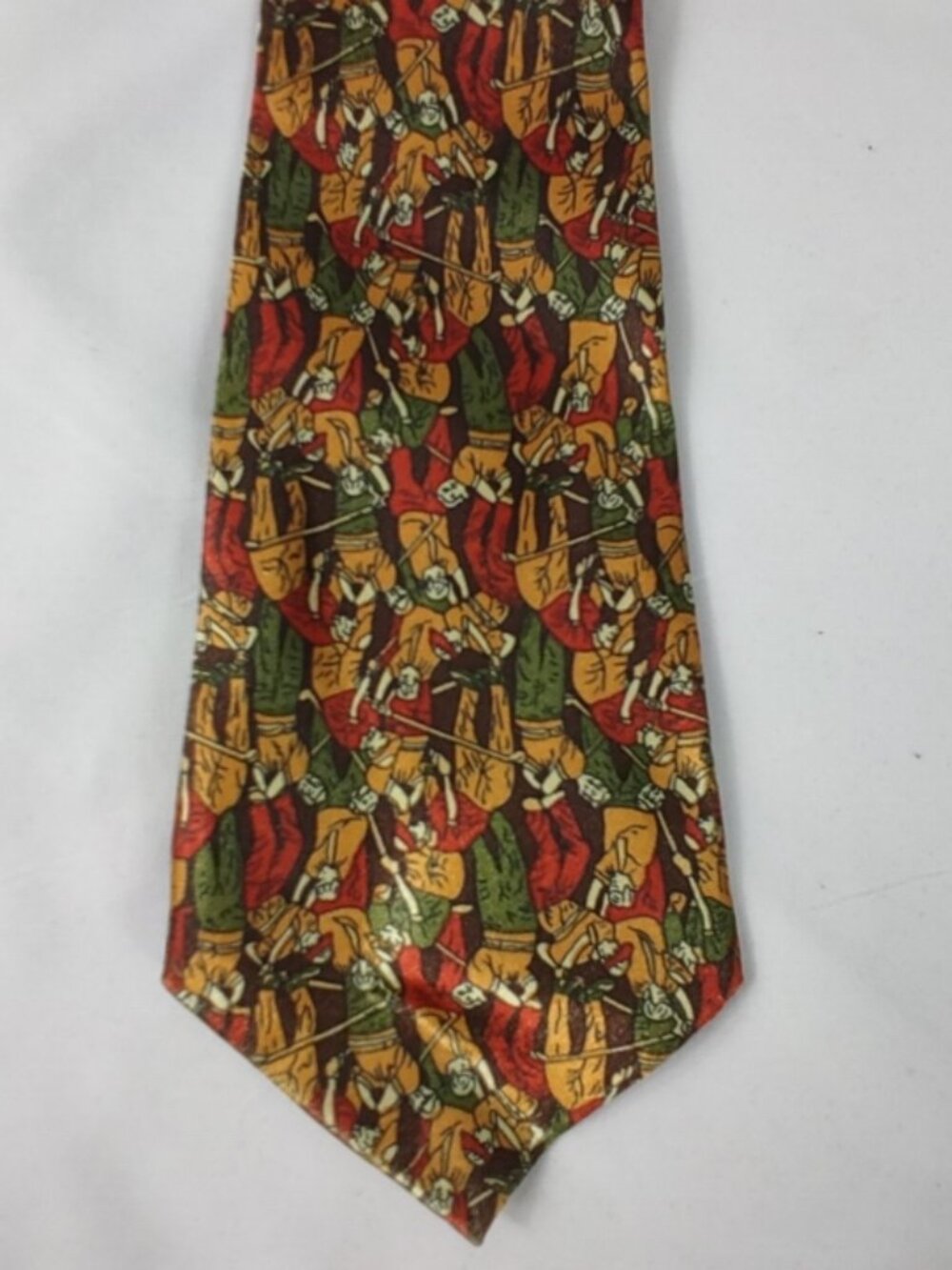 Trentino Mens Golf Tie Made in Italy 100% Silk 55"Lx4"W NWOT